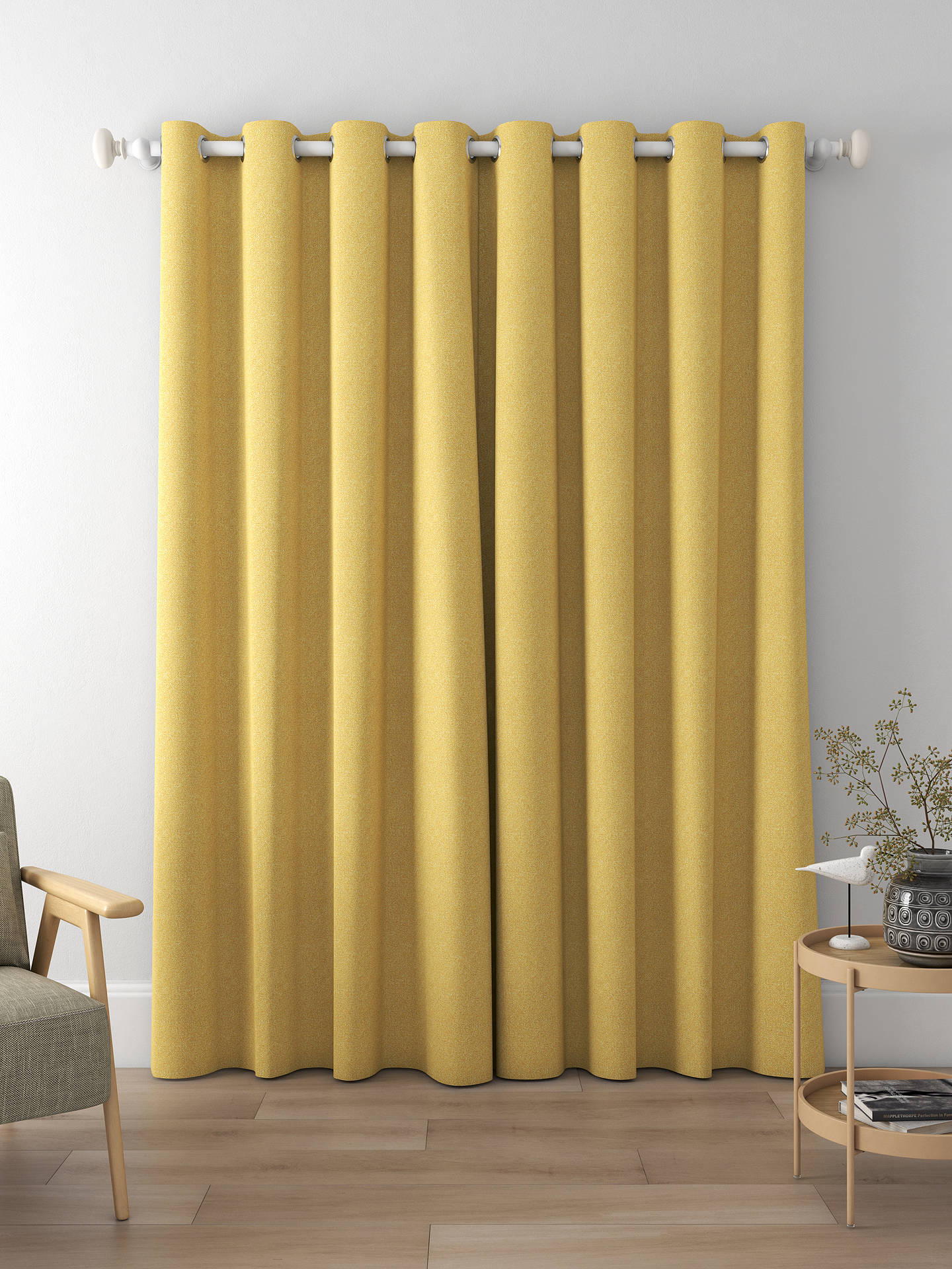 Prestigious Textiles Fraser Made to Measure Curtains, Gold