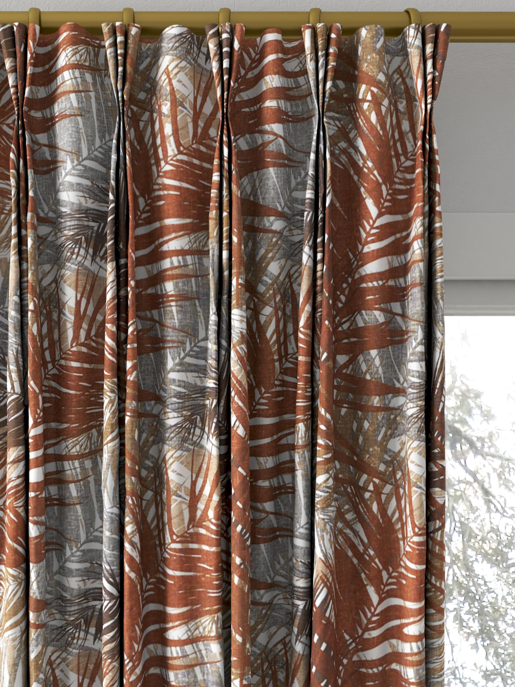 Prestigious Textiles Jungle Made to Measure Curtains, Mandarin
