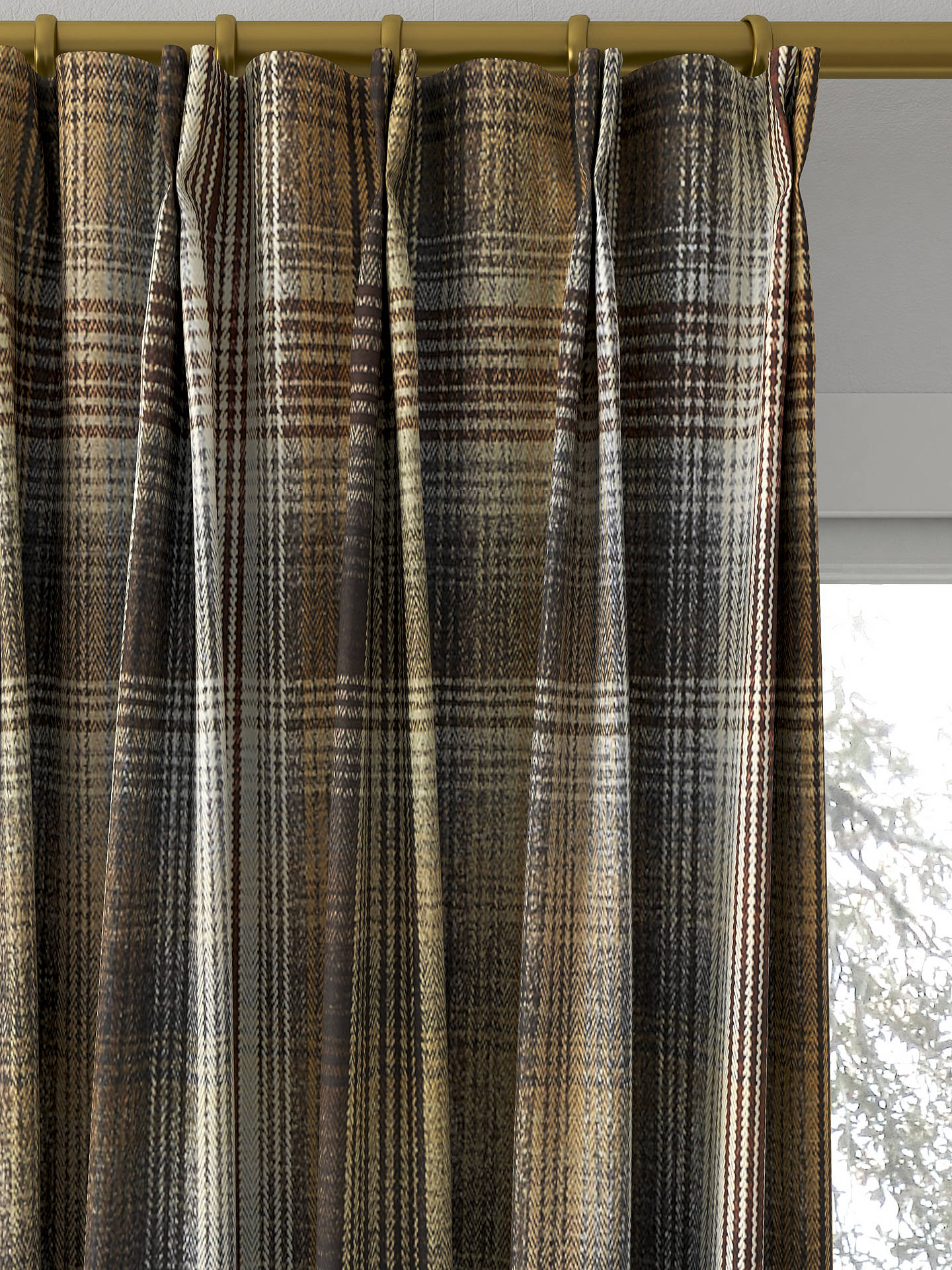 Prestigious Textiles Felix Made to Measure Curtains, Nutmeg
