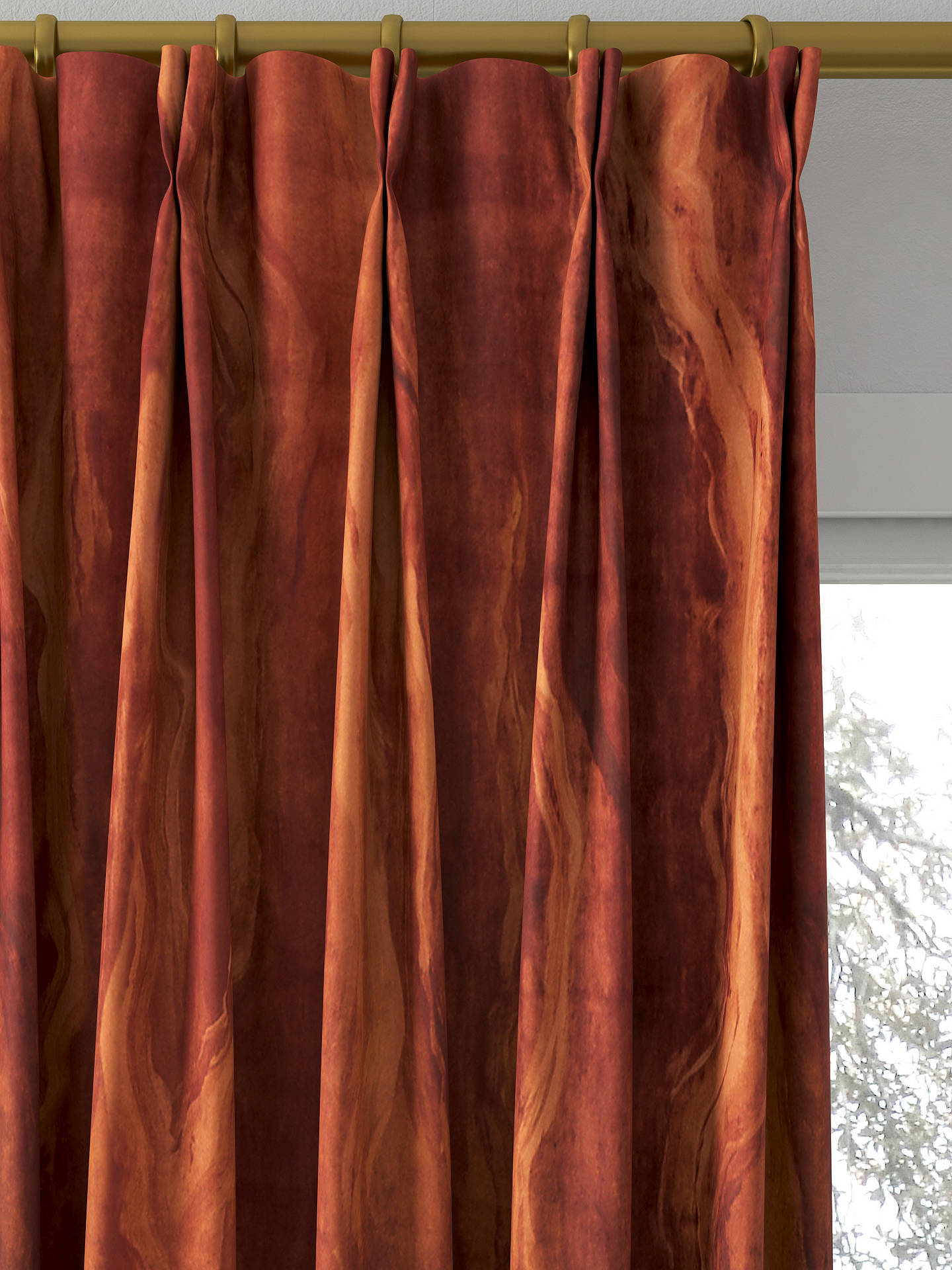 Prestigious Textiles Lava Made to Measure Curtains, Fire