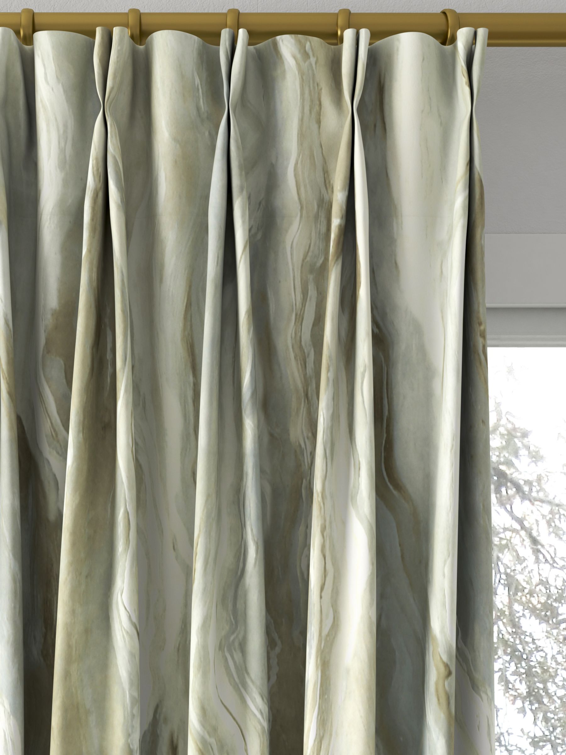 Prestigious Textiles Lava Made to Measure Curtains, Alabaster
