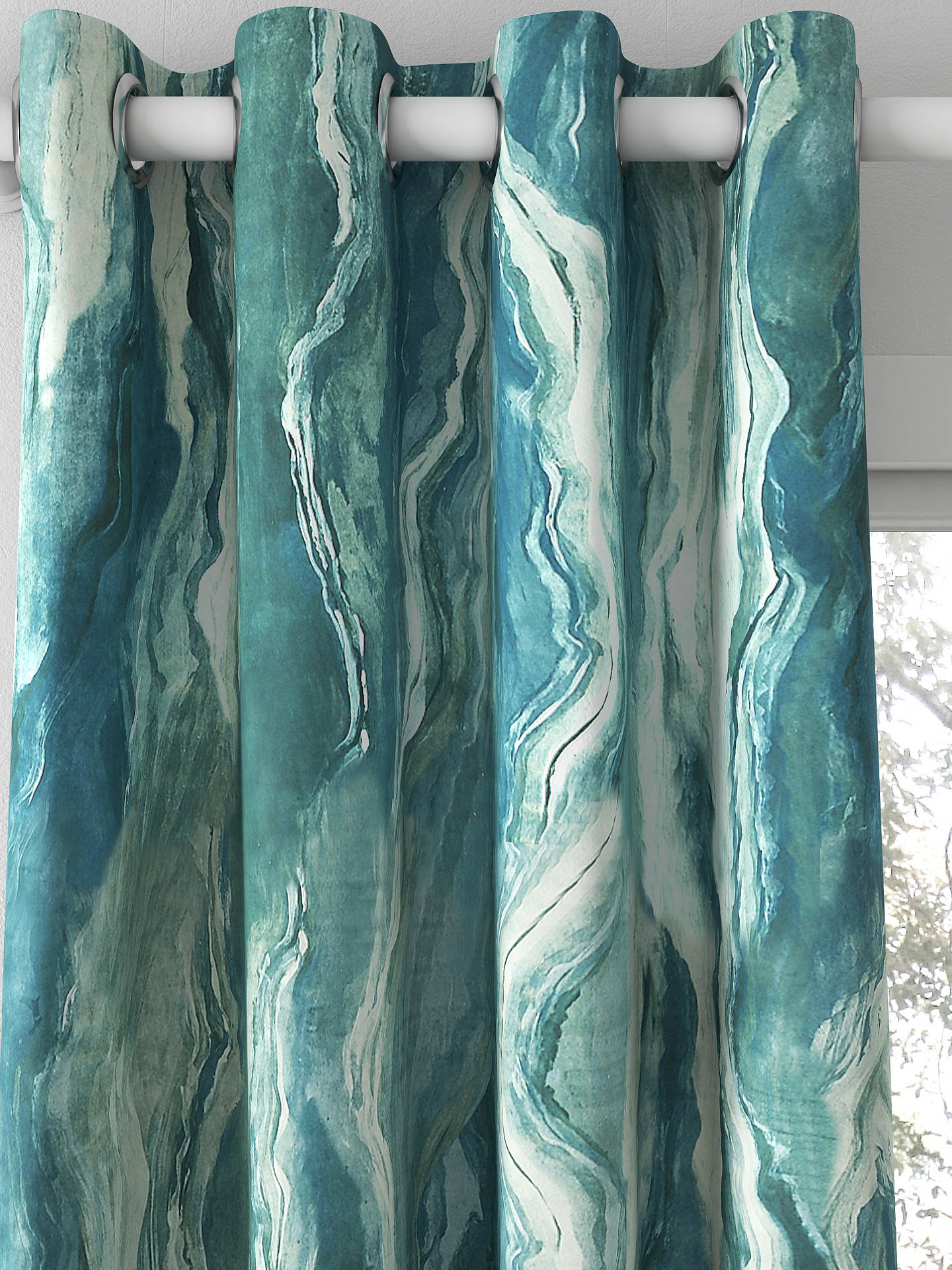 Prestigious Textiles Lava Made to Measure Curtains, Teal