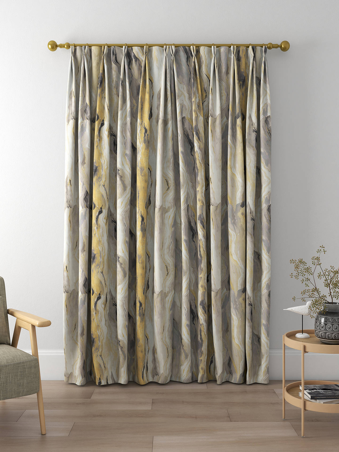 Prestigious Textiles Lava Made to Measure Curtains, Gilt
