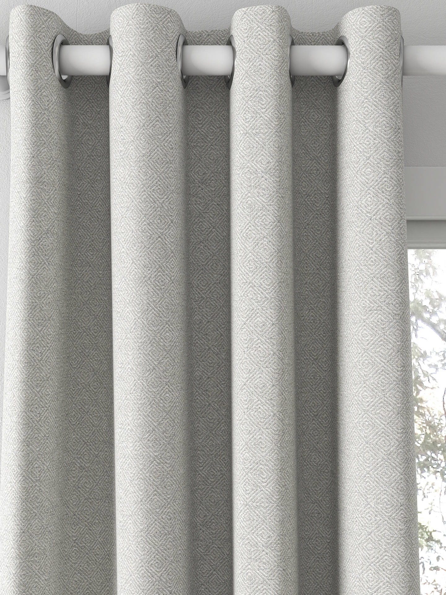 Prestigious Textiles Fraser Made to Measure Curtains, Sterling