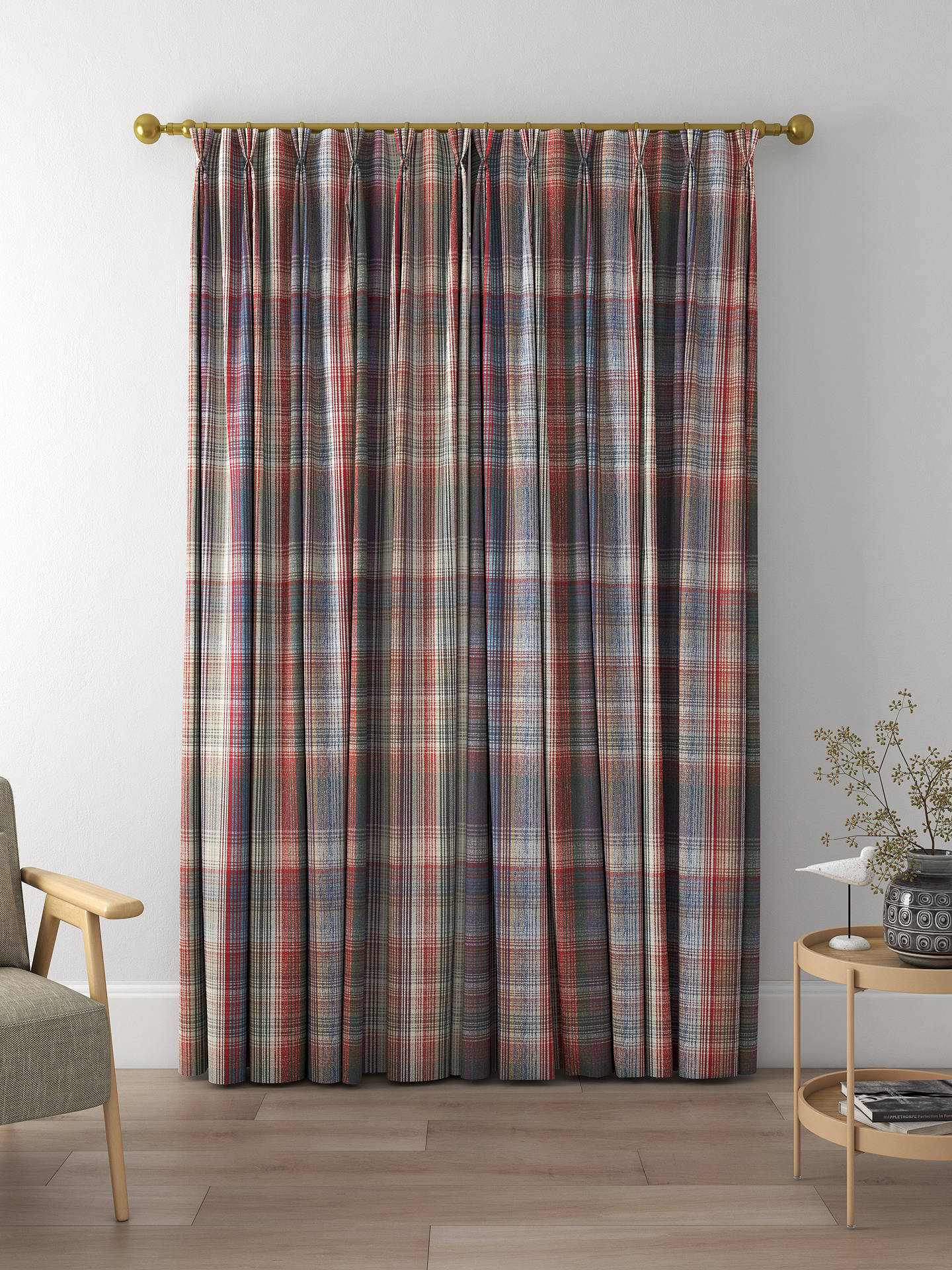 Prestigious Textiles Felix Made to Measure Curtains, Loganberry