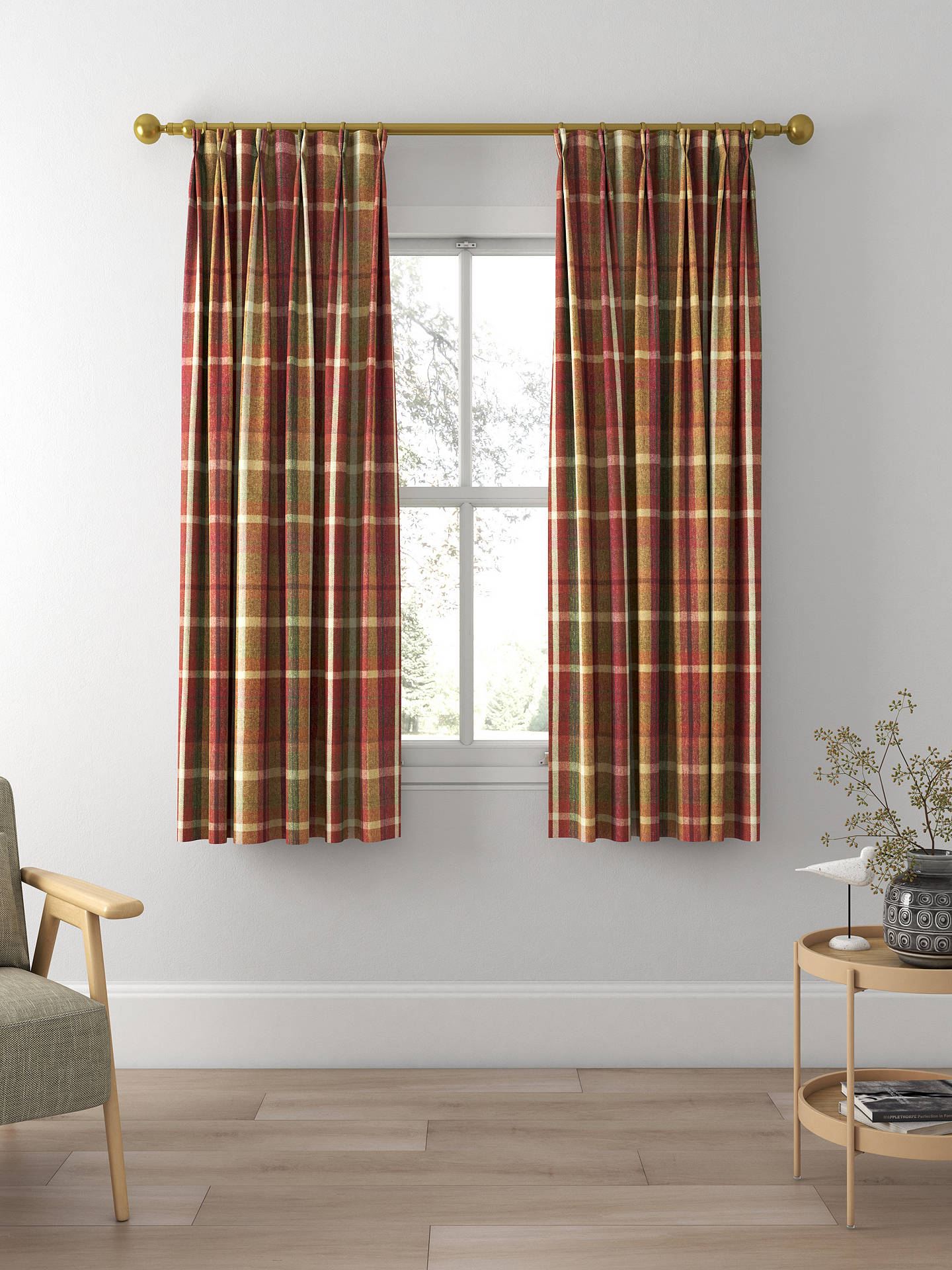 Prestigious Textiles Galloway Made to Measure Curtains, Rustic