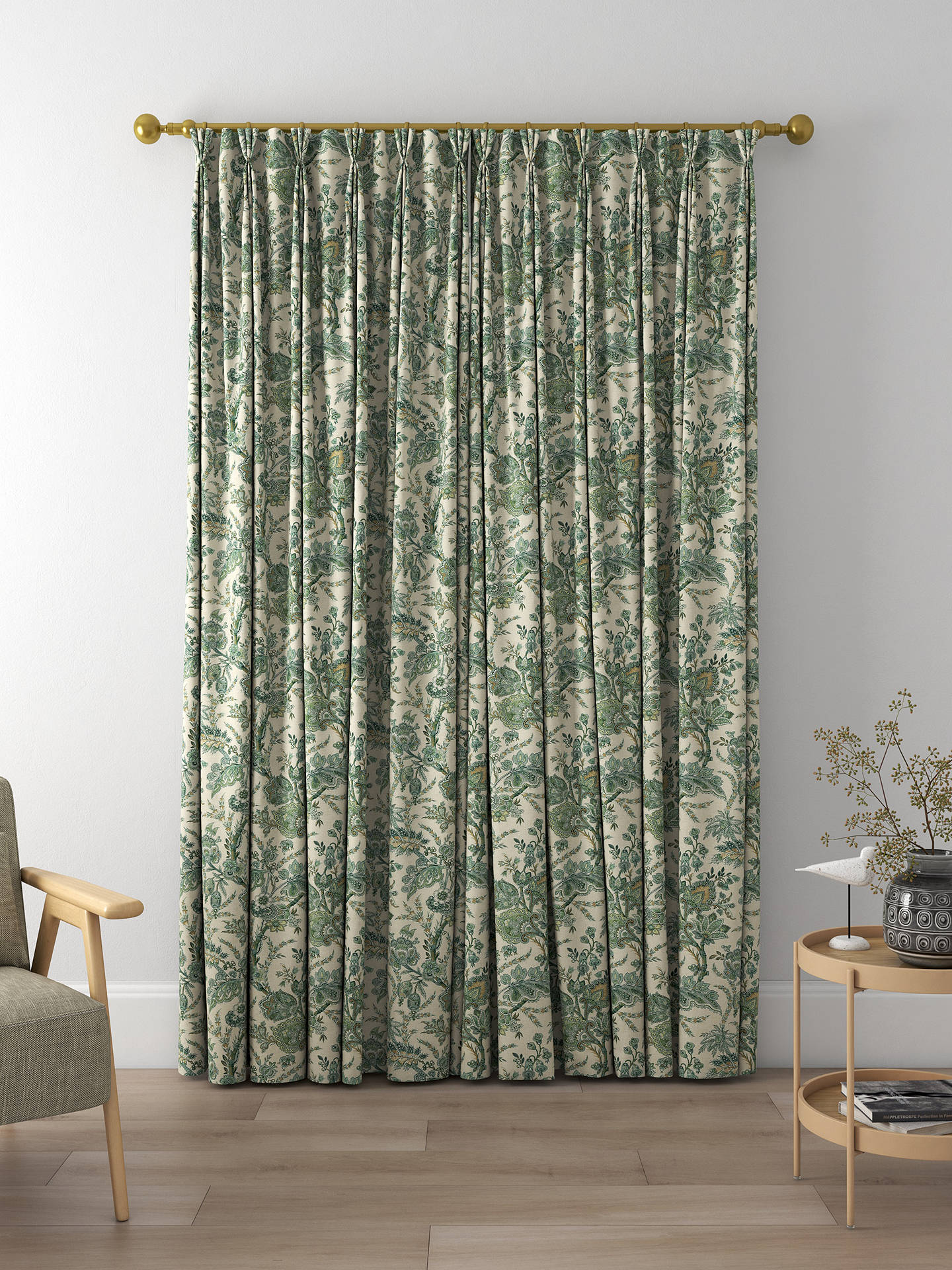 GP & J Baker Jewel Indienne Made to Measure Curtains, Emerald