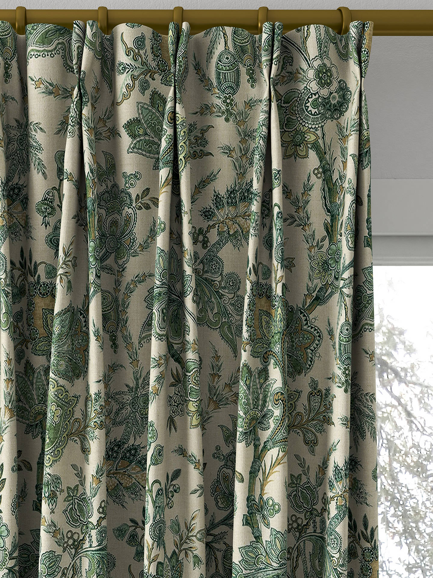 GP & J Baker Jewel Indienne Made to Measure Curtains, Emerald