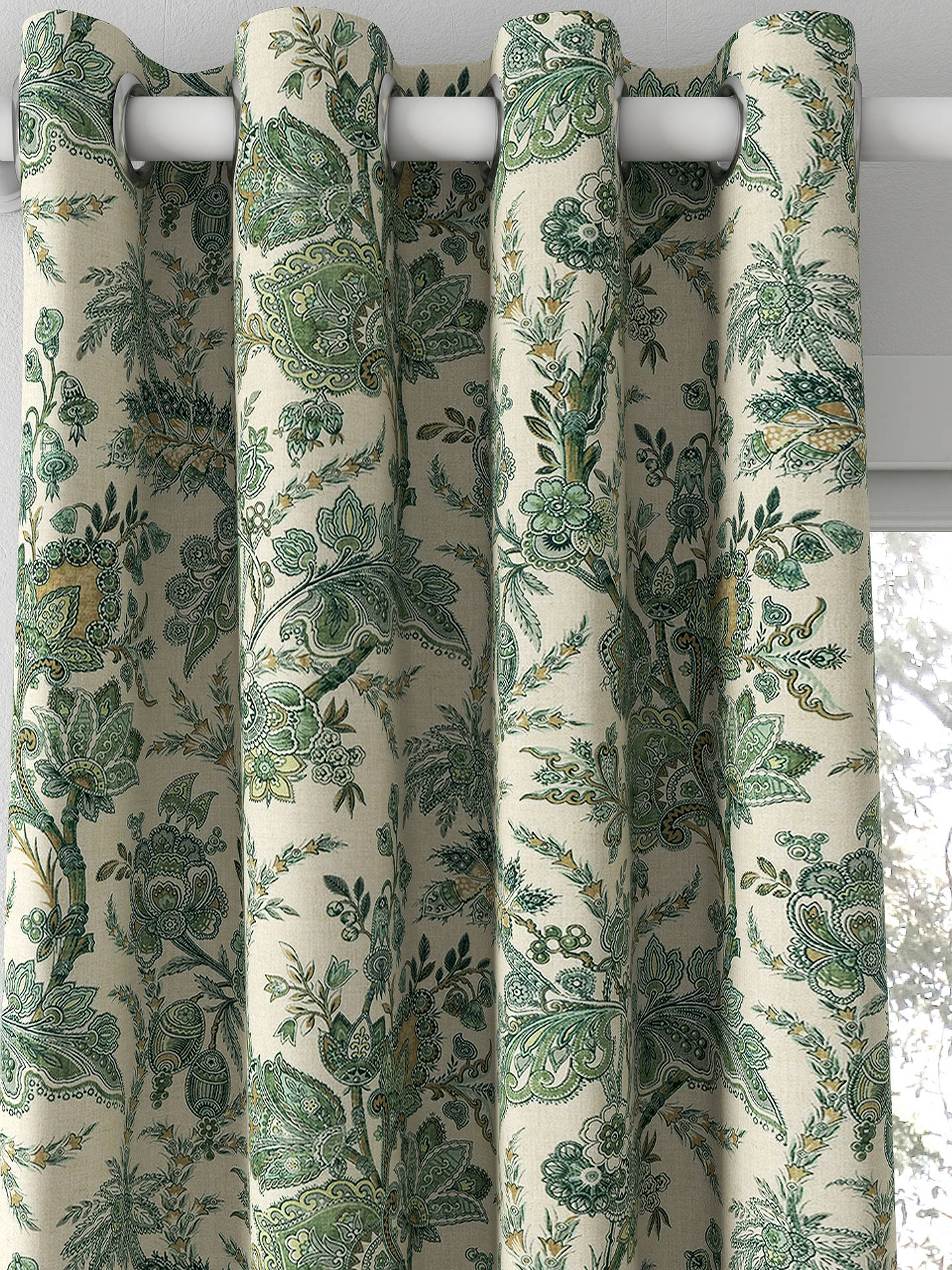 GP & J Baker Jewel Indienne Made to Measure Curtains, Emerald