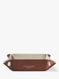 Aspinal of London Pebble Leather Mini Tidy Tray, Tobacco