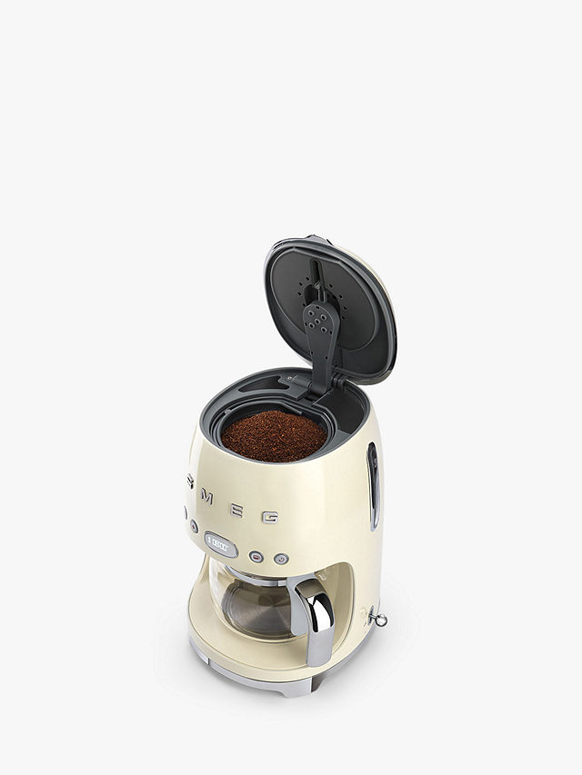 Smeg DCF02 Drip Coffee Machine, Cream