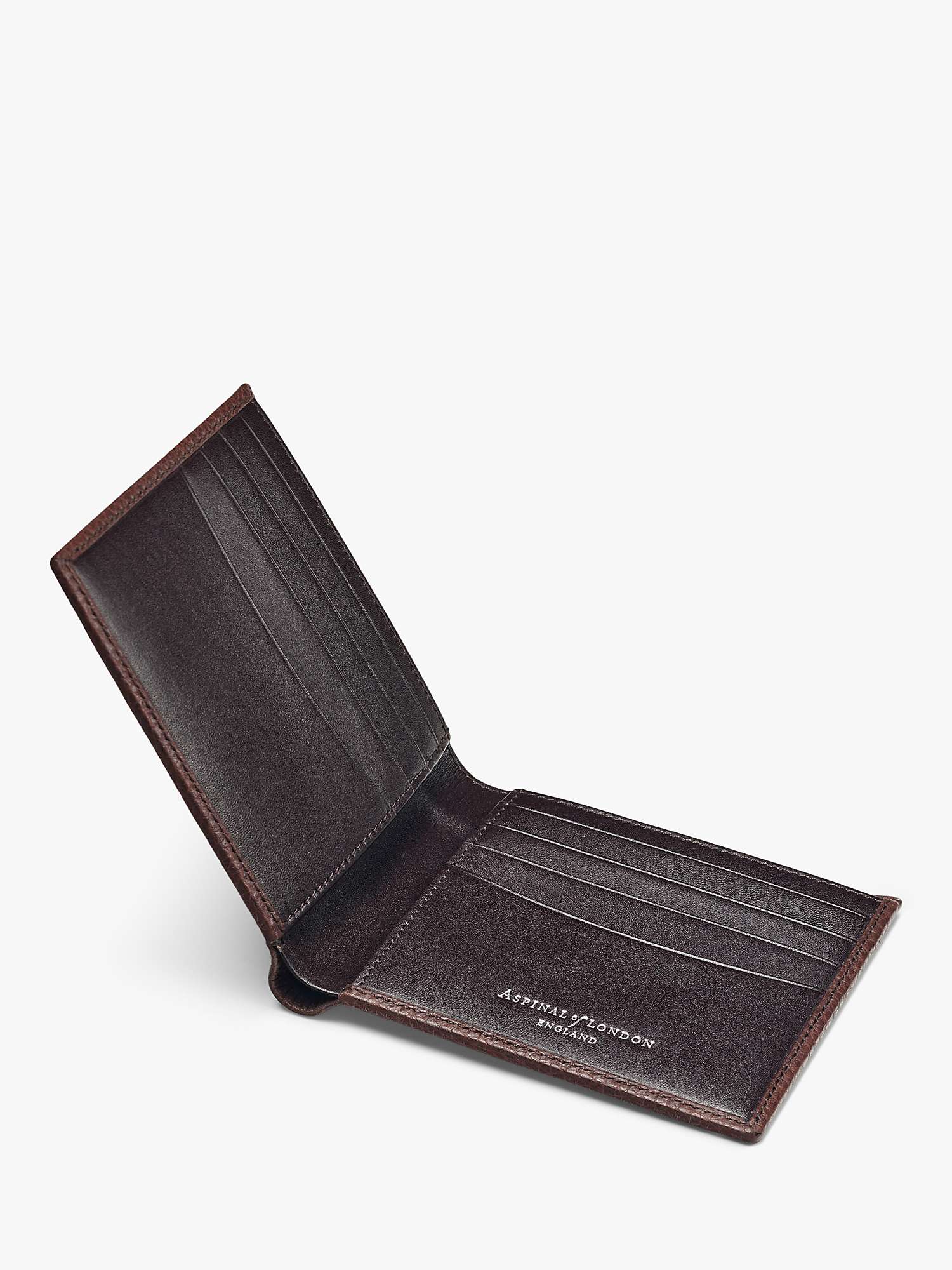 Buy Aspinal of London 8 Card Billfold Pebble Leather Billfold Wallet Online at johnlewis.com