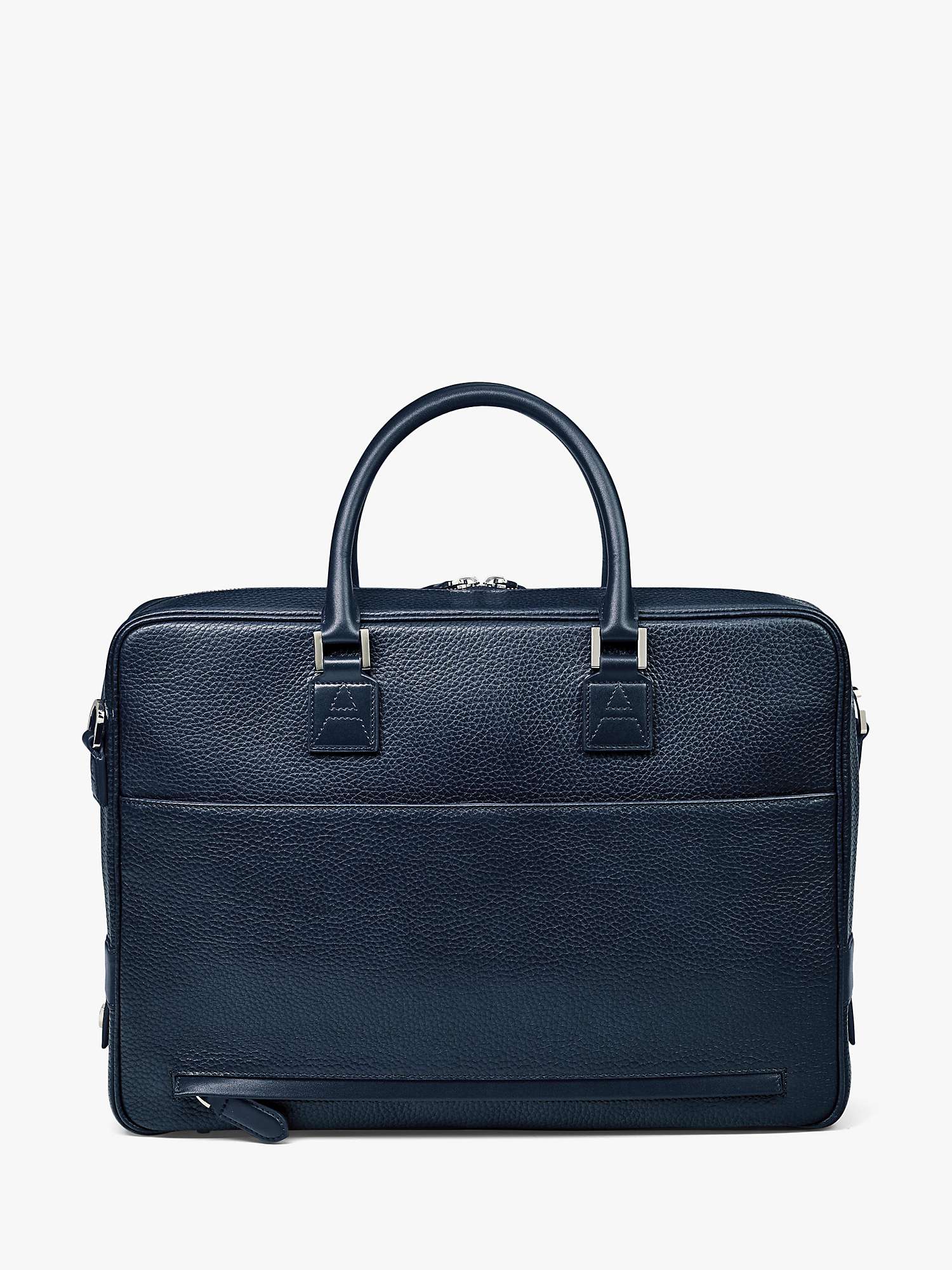 Buy Aspinal of London Mount Street Small Pebble Grain Leather Laptop Bag Online at johnlewis.com
