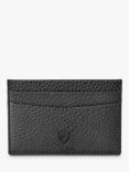 Aspinal of London Pebble Leather Slim Credit Card Case, Black