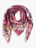 Aspinal of London Ombre A Floral Silk Square Scarf