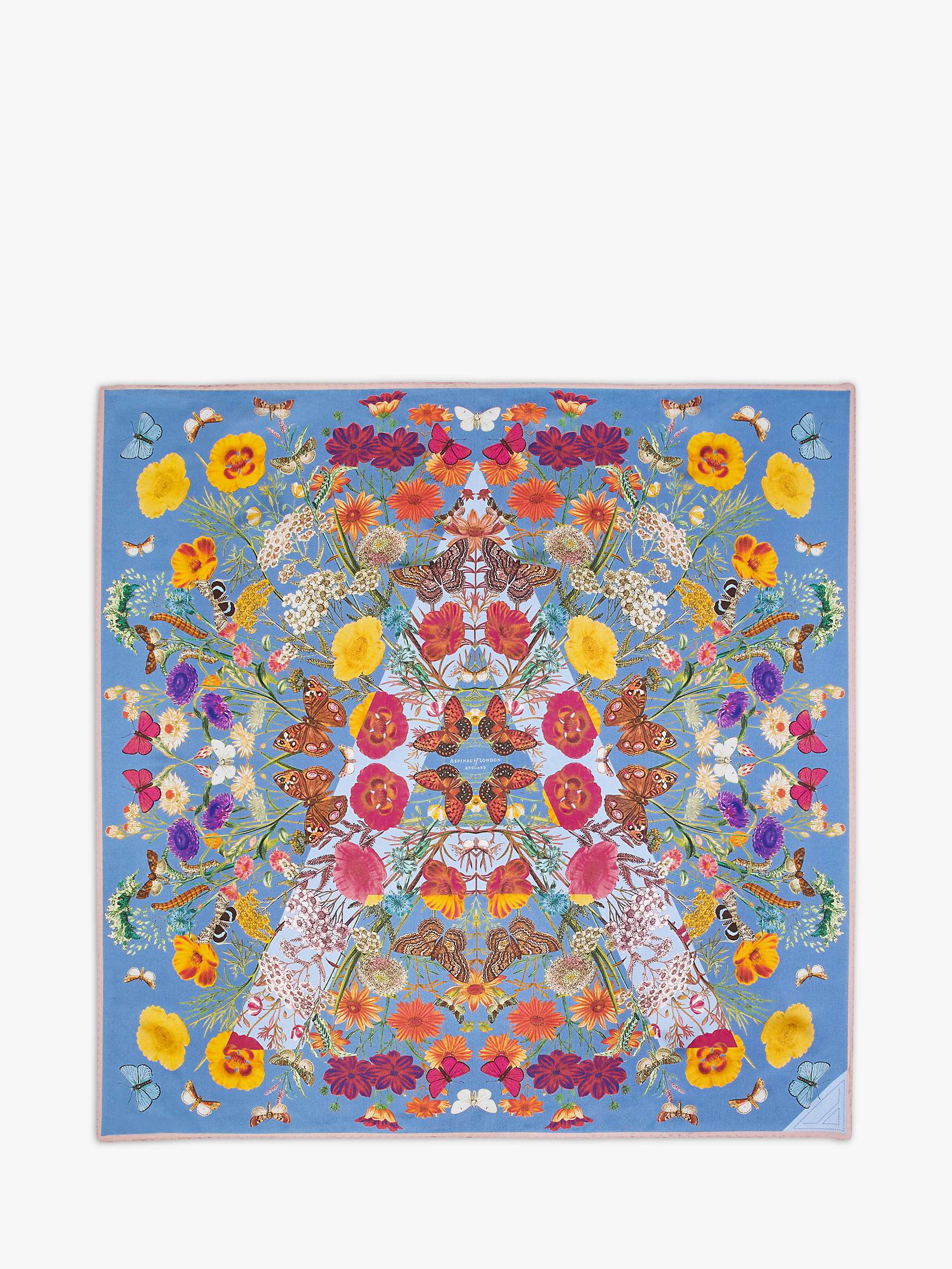 Buy Aspinal of London Botanical A Silk Square Scarf Online at johnlewis.com
