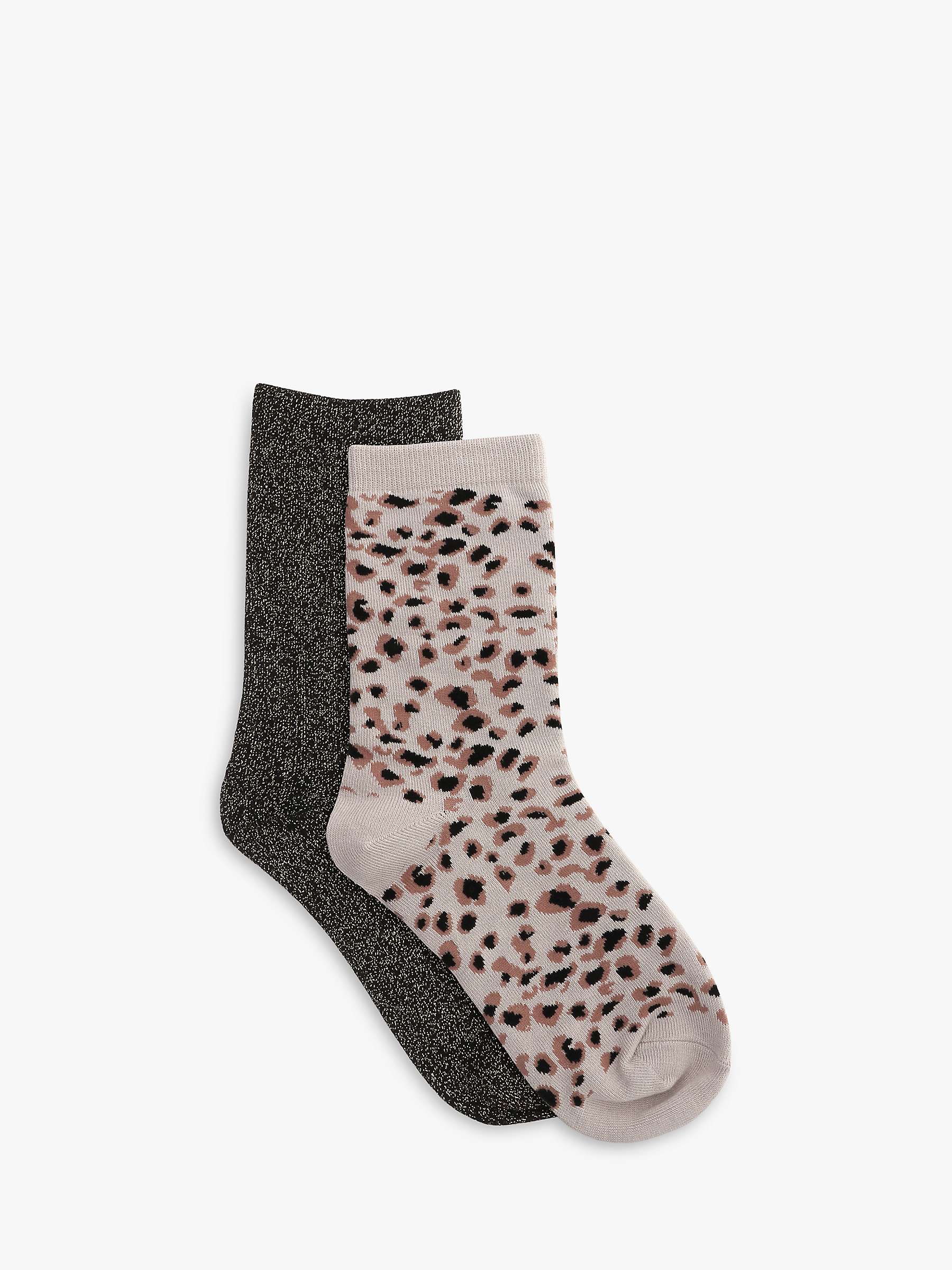 Buy Tutti & Co Jasper Bamboo Cotton Blend Socks, Pack of 2, Neutral Mix Online at johnlewis.com