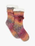 John Lewis & Partners Tie Dye Sparkle Bed Socks, Multi