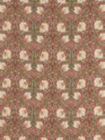 Morris & Co. Pimpernel Print Made to Measure Curtains or Roman Blind, Red/Thyme