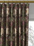 Morris & Co. Pimpernel Print Made to Measure Curtains or Roman Blind, Aubergine/Olive