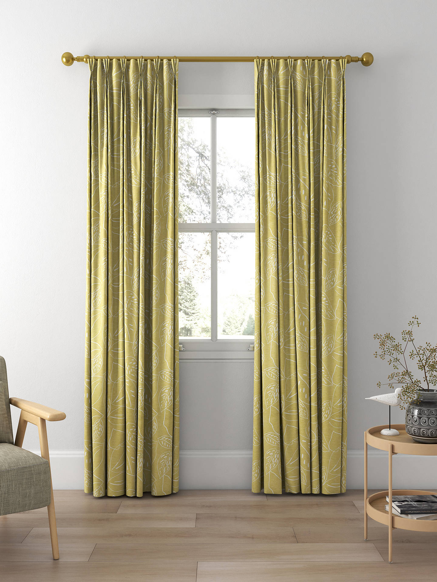 Scion Orto Made to Measure Curtains, Lime