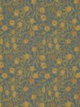 Morris & Co. Fruit Made to Measure Curtains or Roman Blind, Blue/Thyme