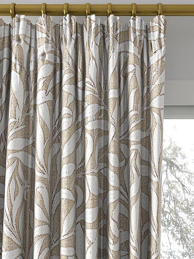 Morris & Co. Pure Willow Boughs Made to Measure Curtains, Flax