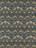 Morris & Co. Strawberry Thief Made to Measure Curtains or Roman Blind, Indigo/Mineral