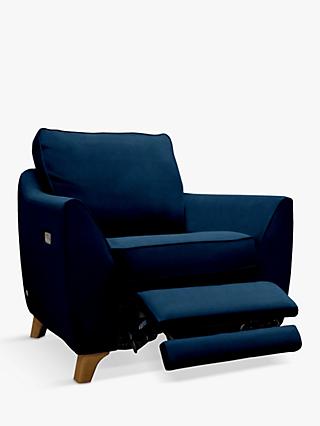 The Sixty Eight Range, G Plan Vintage The Sixty Eight Armchair with Footrest Mechanism, Plush Indigo