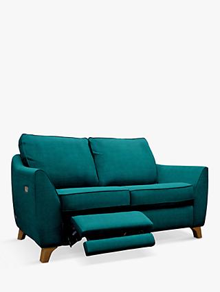 The Sixty Eight Range, G Plan Vintage The Sixty Eight LHF Small 2 Seater Sofa with Single Footrest Mechanism, Plush Mallard