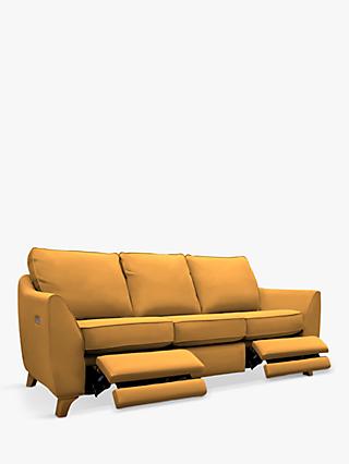 The Sixty Eight Range, G Plan Vintage The Sixty Eight Large 3 Seater Sofa with Double Footrest Mechanism, Plush Moss