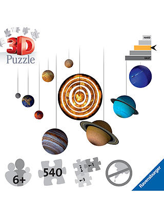 Ravensburger Solar System 3D Jigsaw Puzzle, 522 Pieces