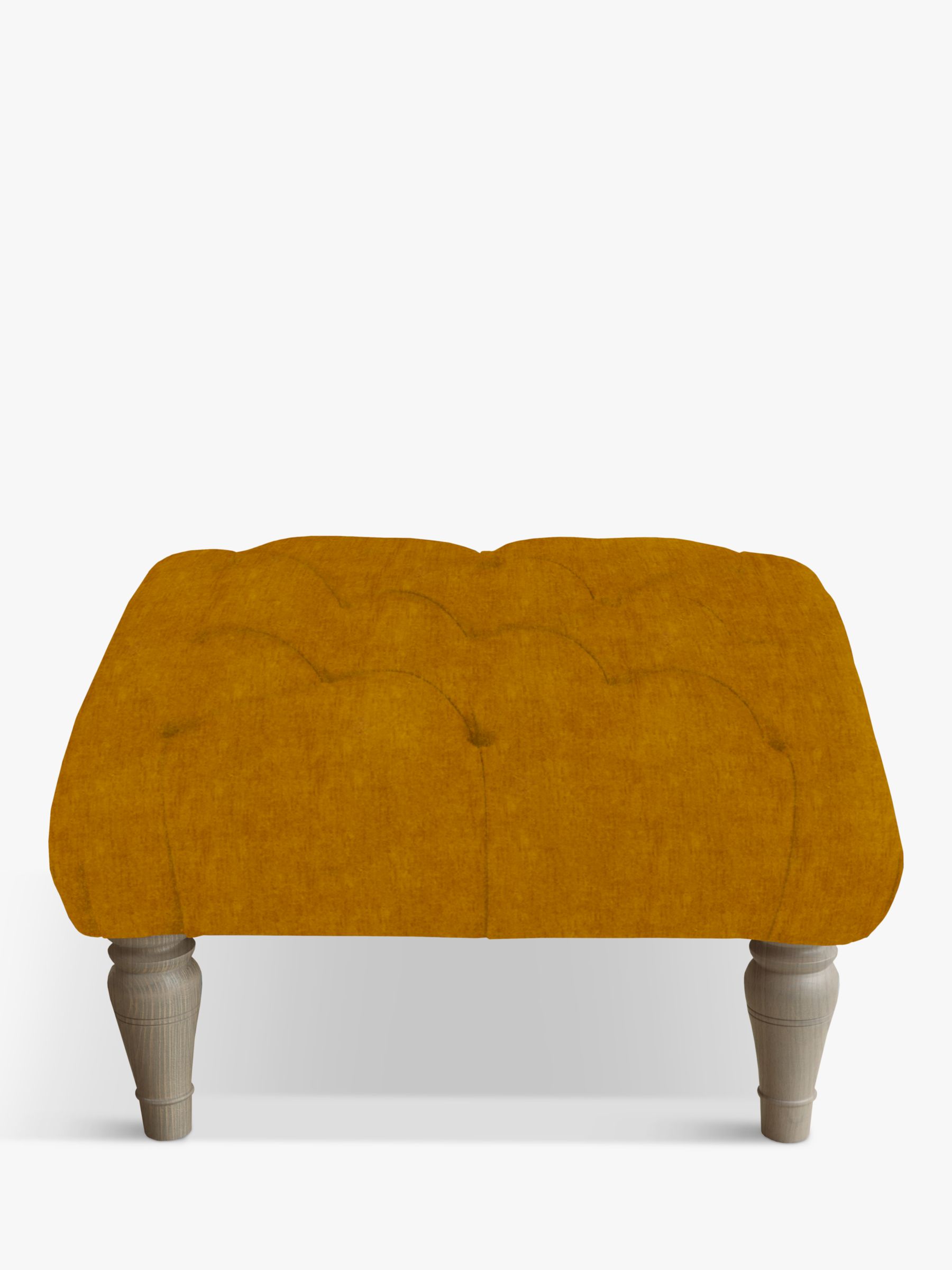 Skittle Range, Tetrad Cosy Club Skittle Button Detail Footstool, Light Leg, Odyssey Cider