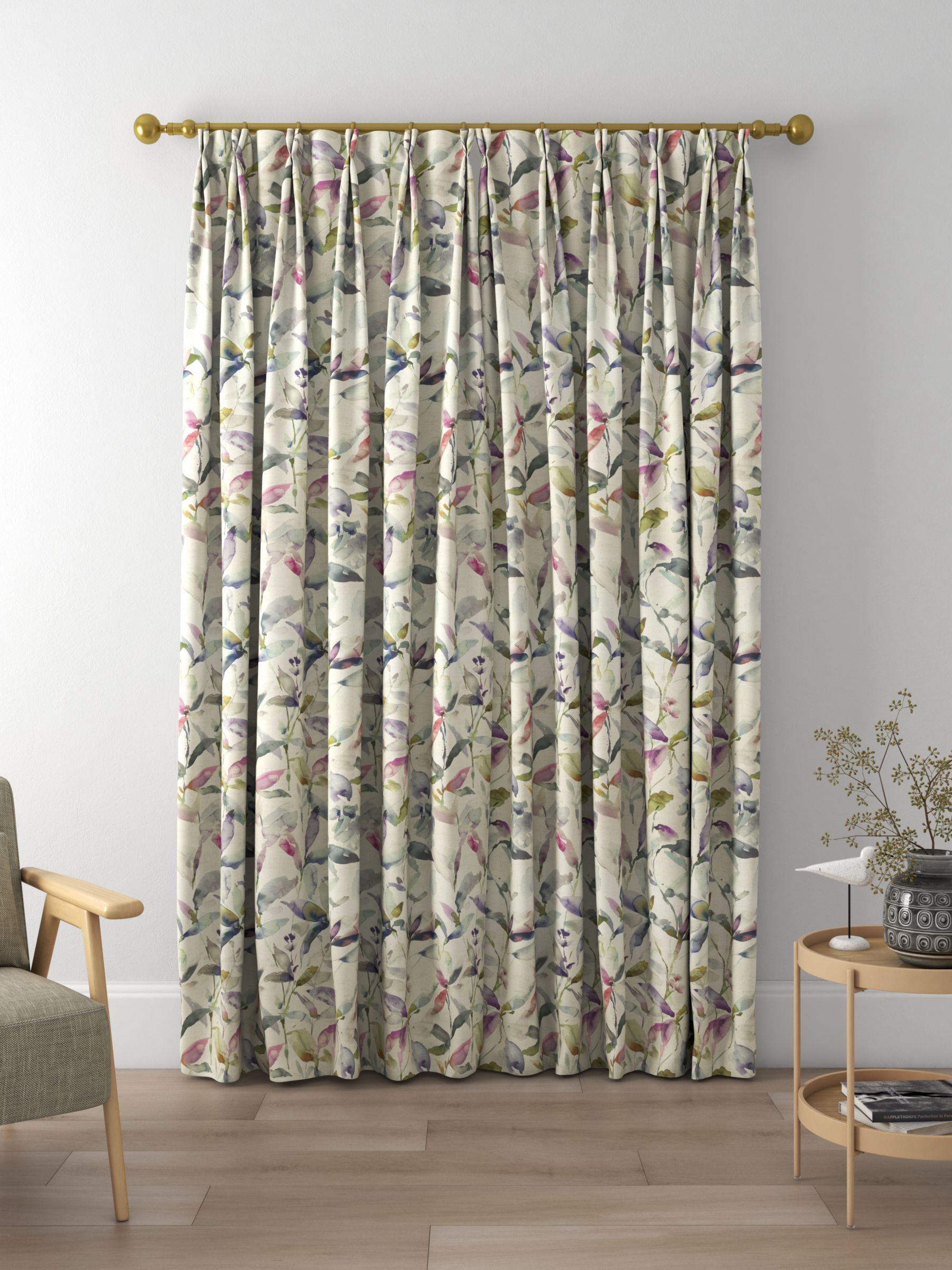 Voyage Naura Made to Measure Curtains, Fig Natural