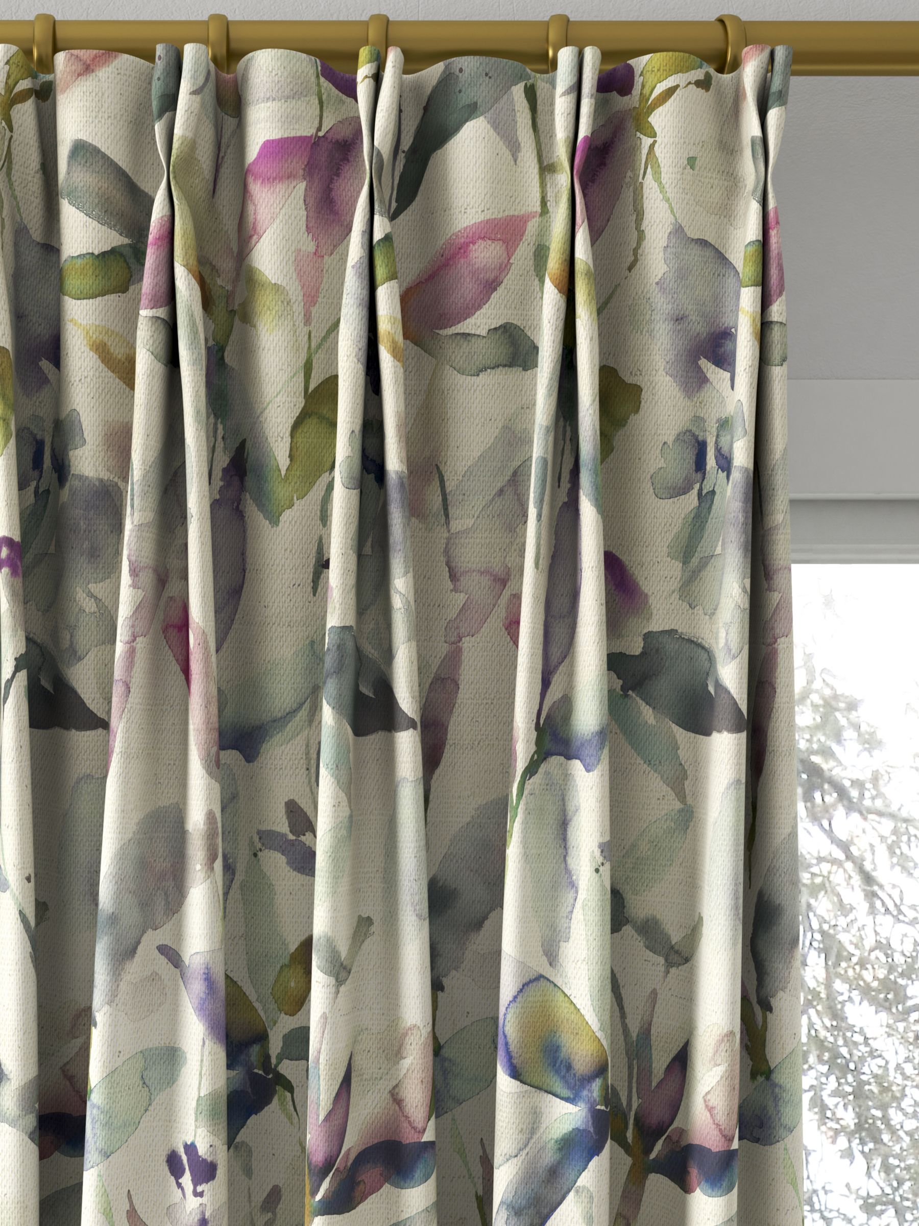 Voyage Naura Made to Measure Curtains, Fig Natural