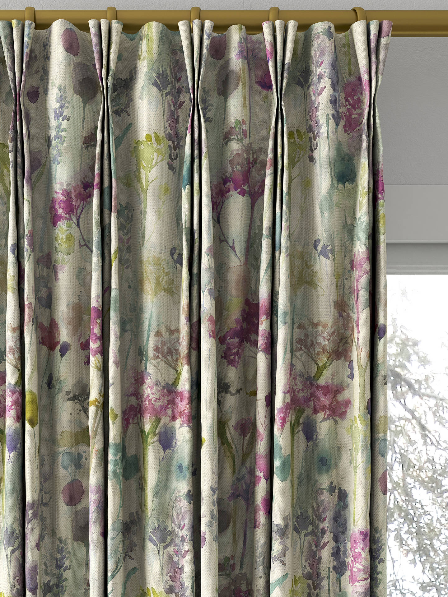 Voyage Illinzas Made to Measure Curtains, Summer Natural