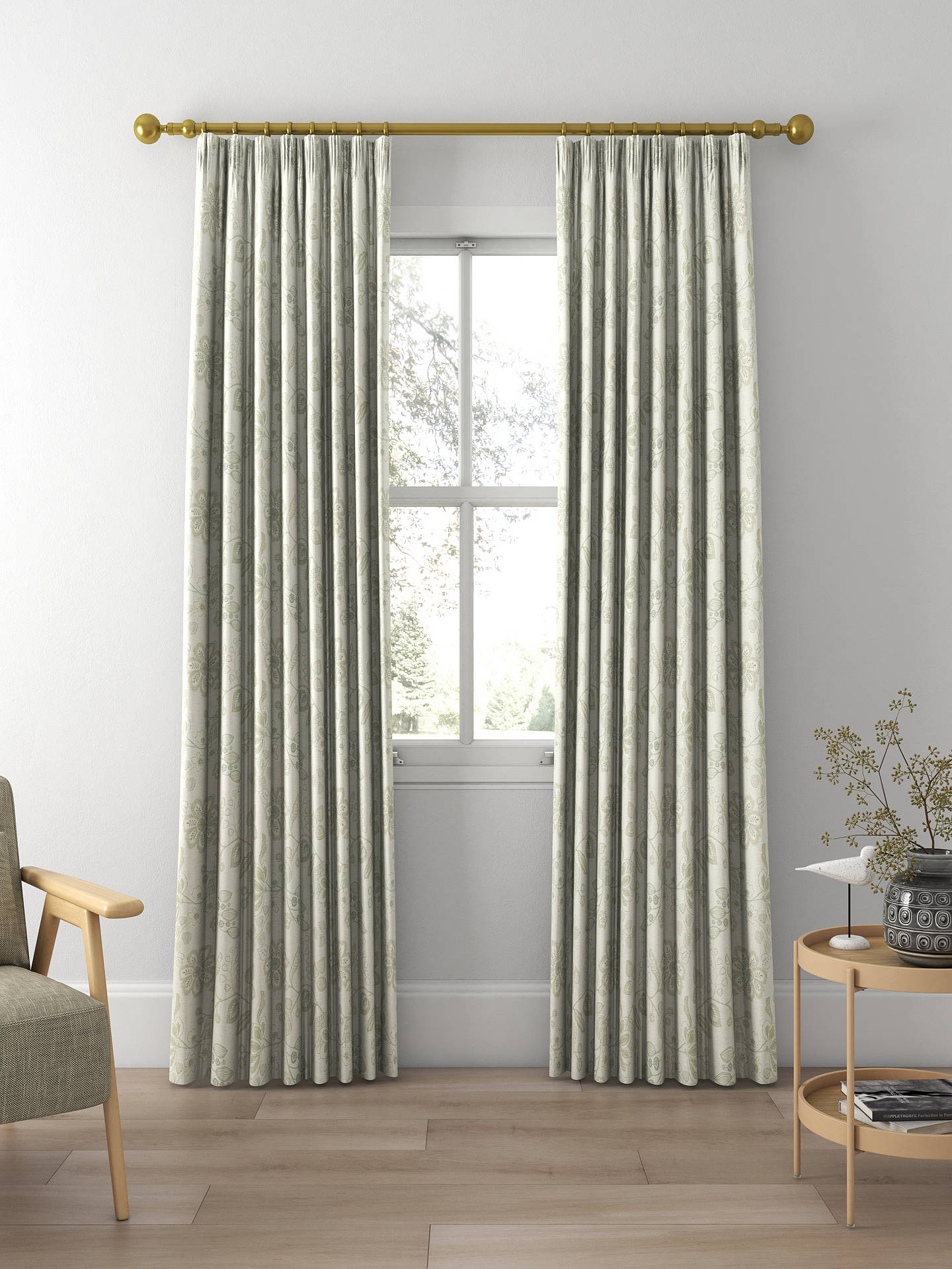 Voyage Hartwell Made to Measure Curtains, Natural