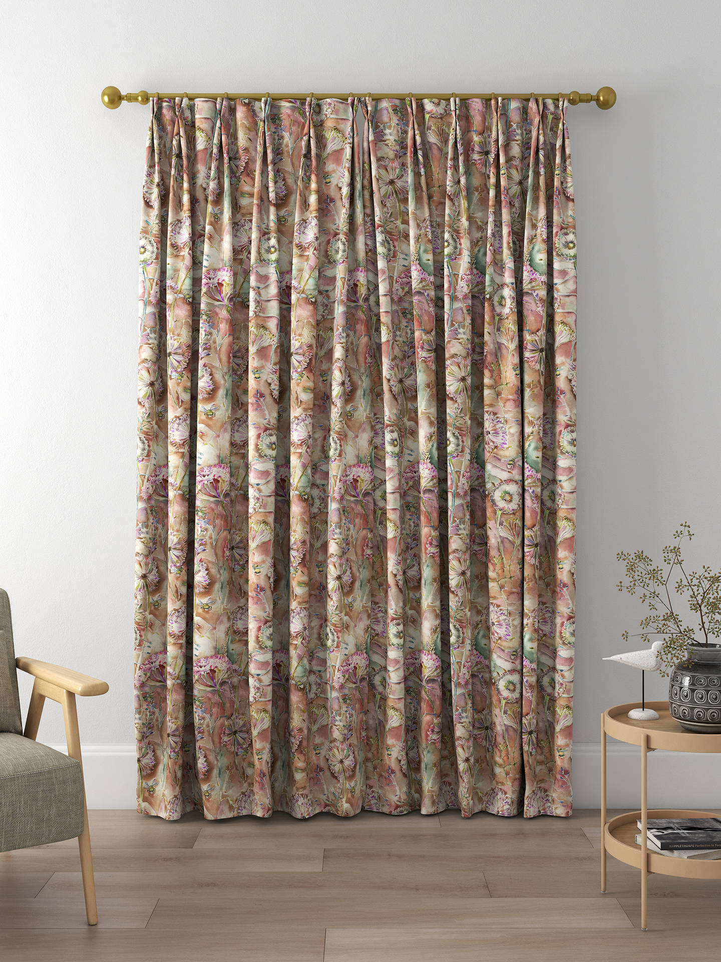 Voyage Langdale Made to Measure Curtains, Russet