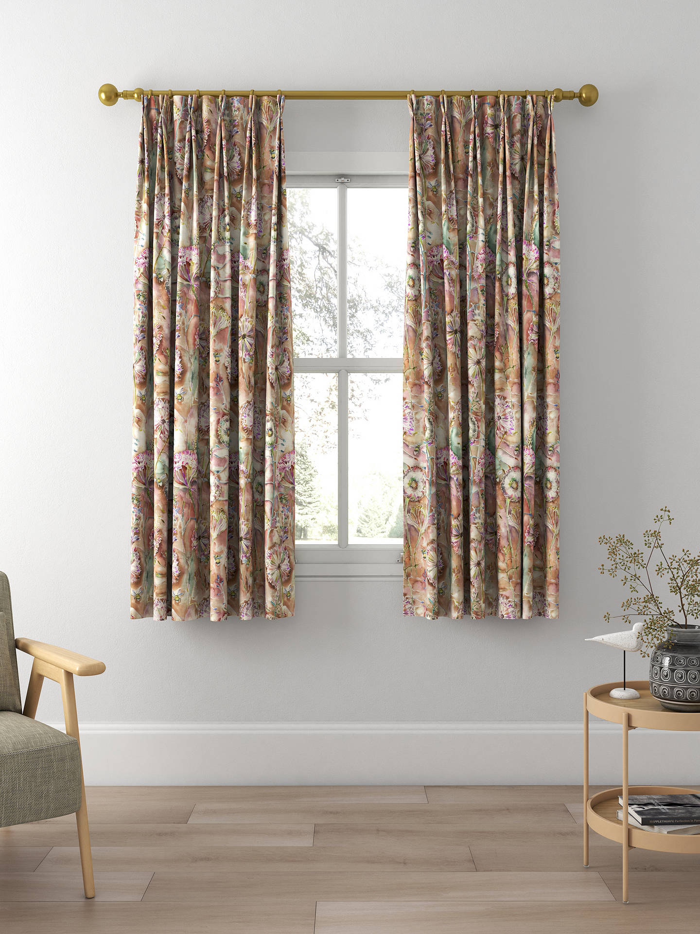 Voyage Langdale Made to Measure Curtains, Russet
