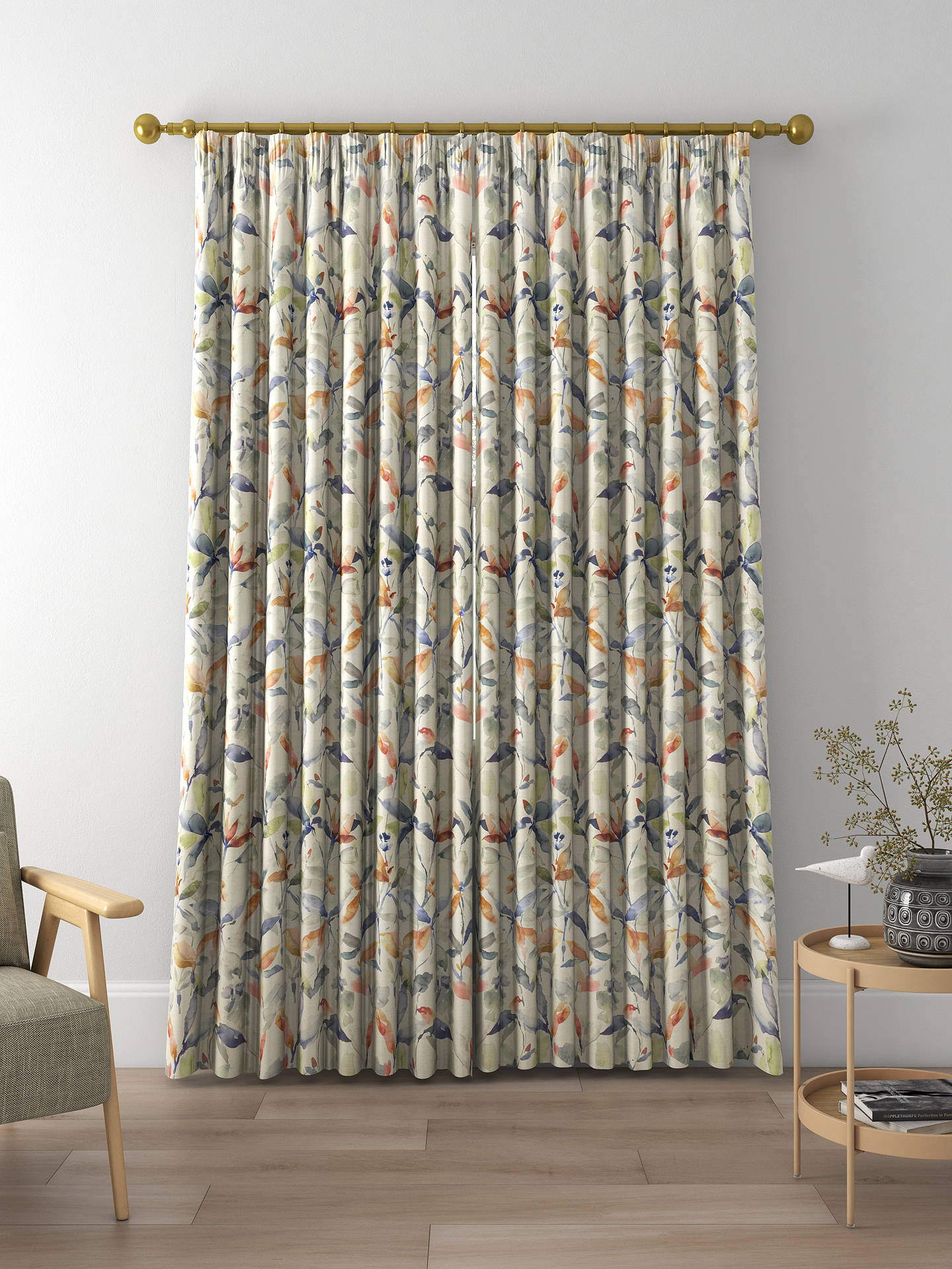 Voyage Naura Made to Measure Curtains, Clementine Natural