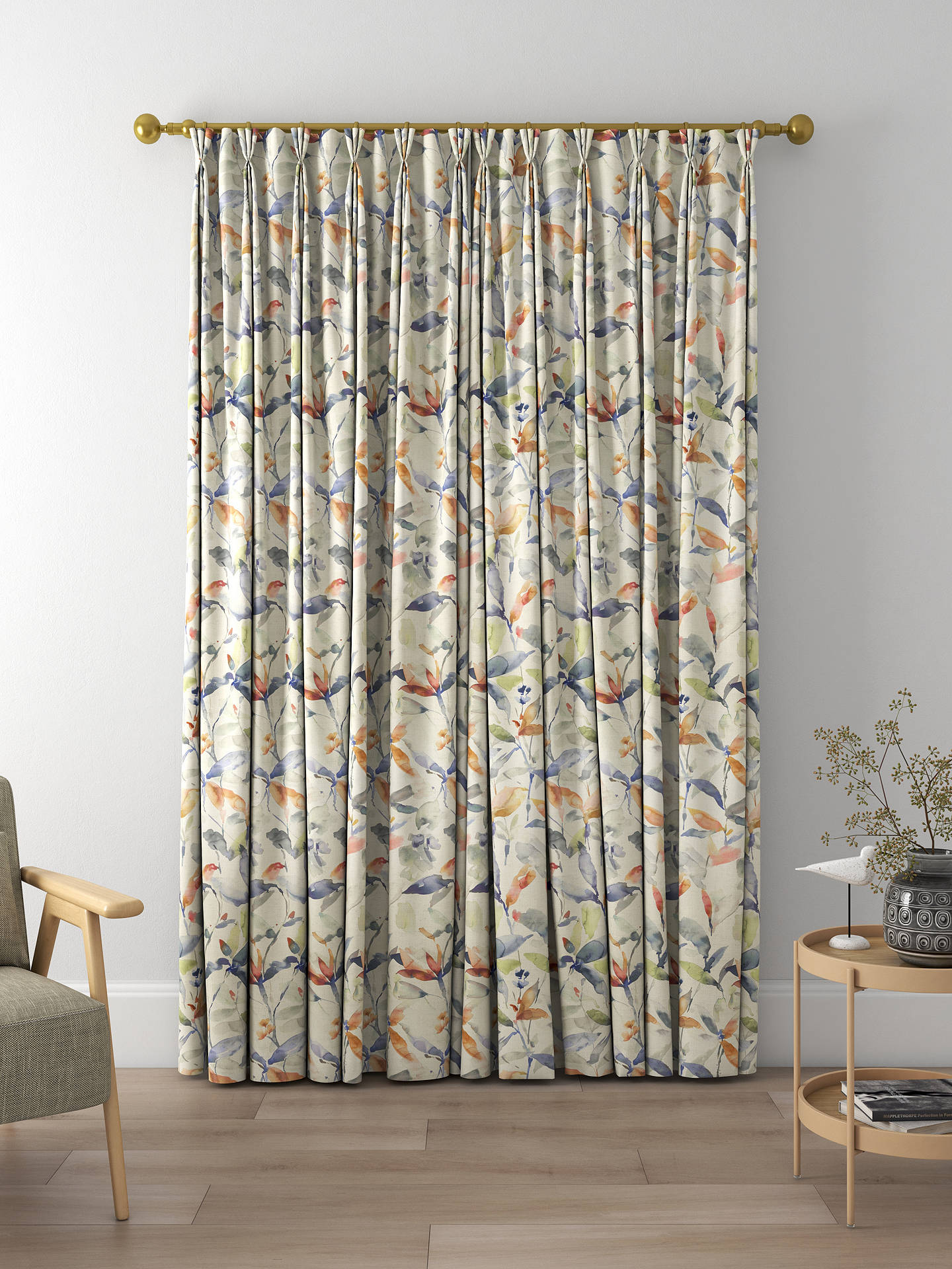 Voyage Naura Made to Measure Curtains, Clementine Natural
