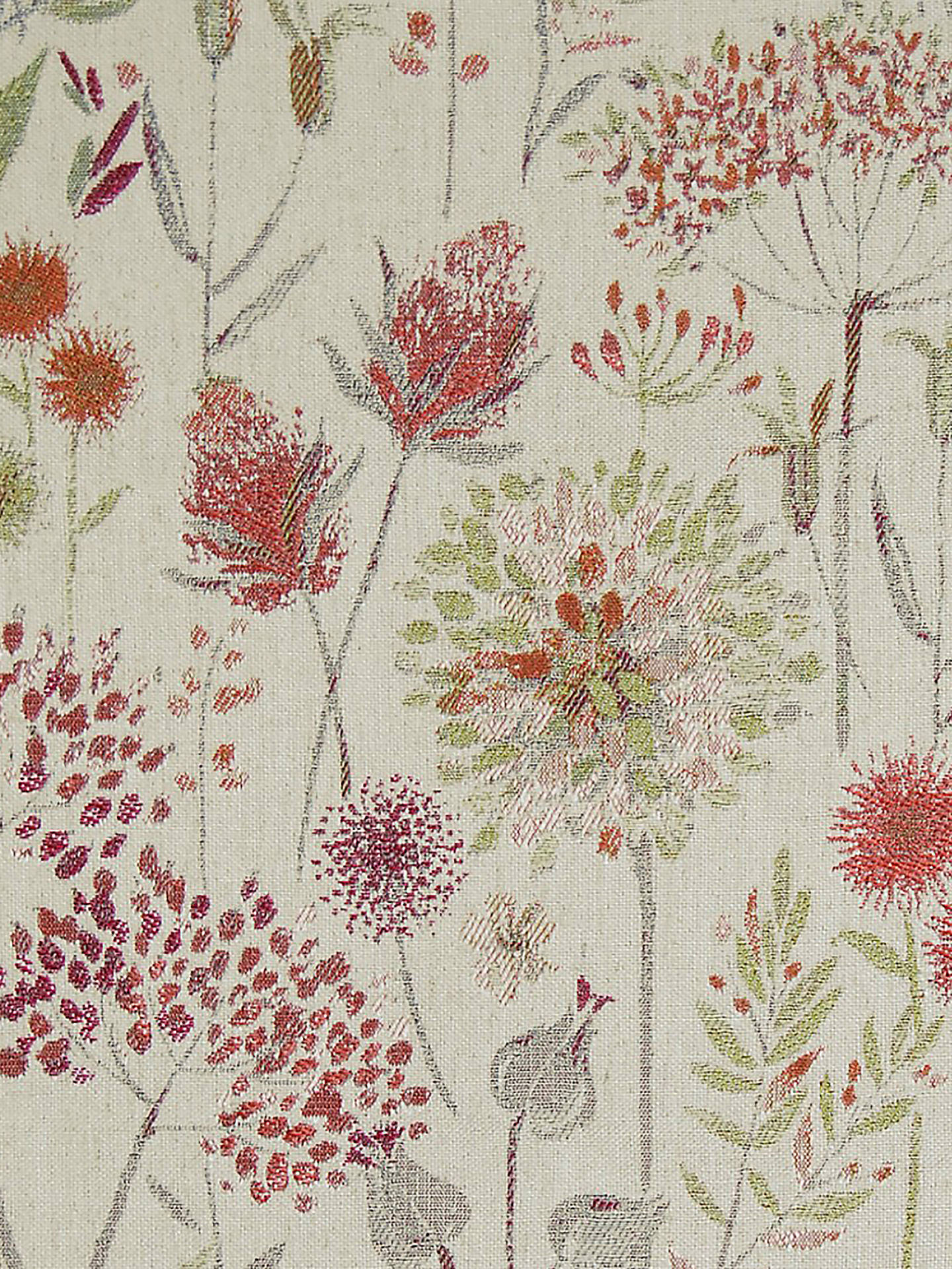 Voyage Flora Linen Made to Measure Curtains, Russet