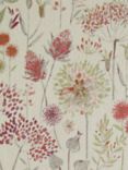 Voyage Flora Linen Made to Measure Curtains or Roman Blind, Russet