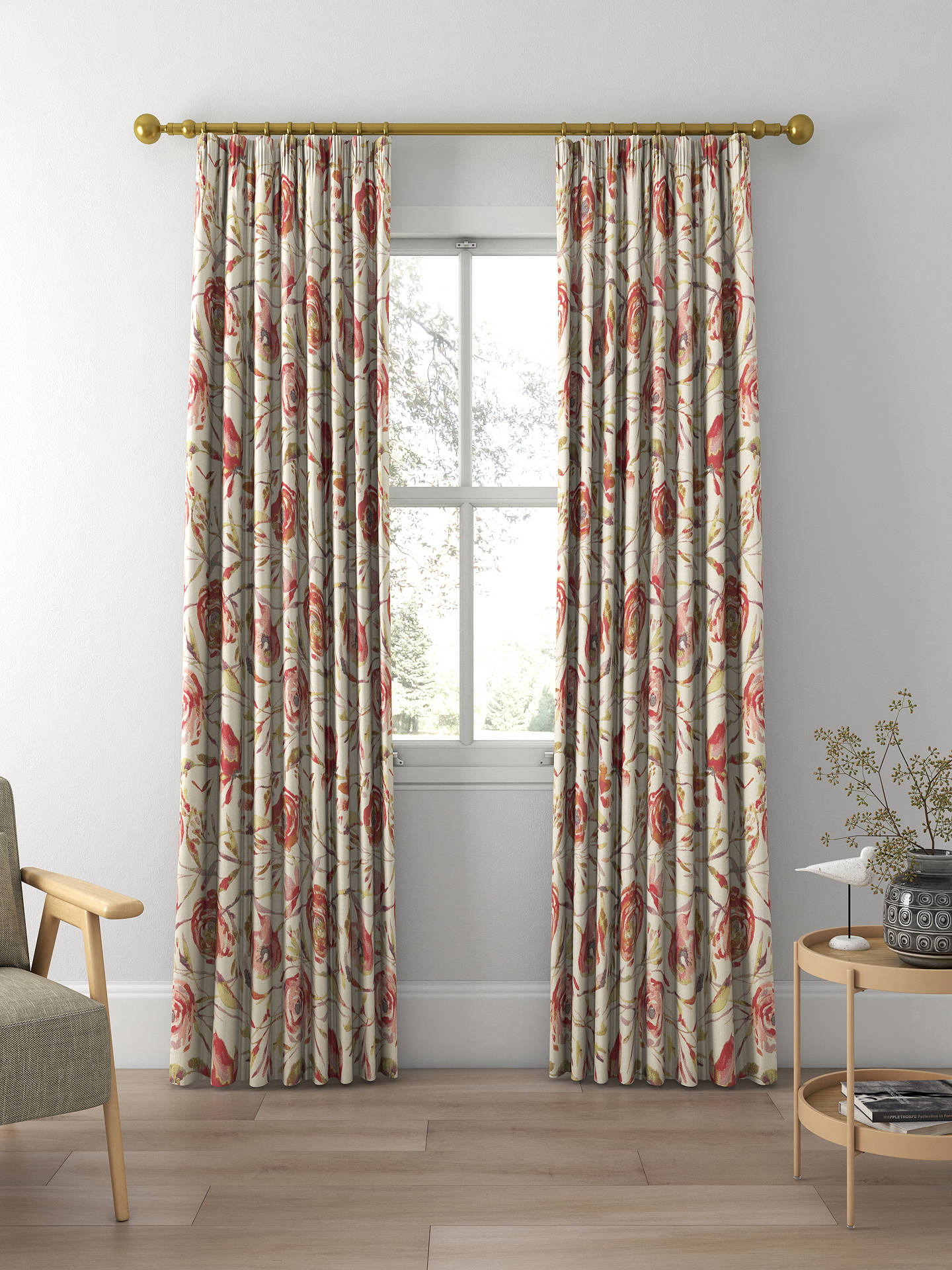 Voyage Meerwood Made to Measure Curtains, Poppy