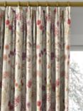 Voyage Flora Cream Made to Measure Curtains or Roman Blind, Plum