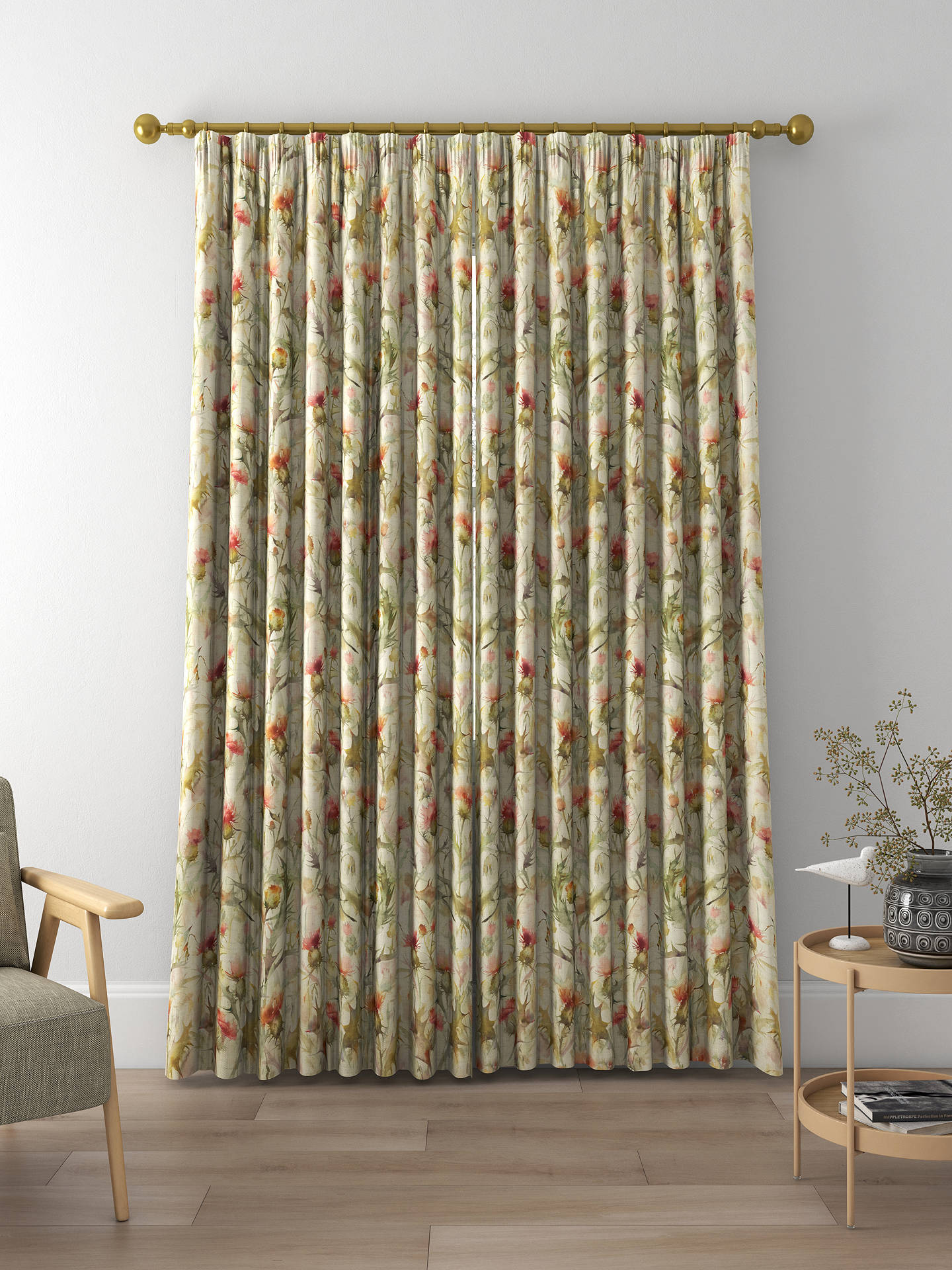 Voyage Cirsiun Made to Measure Curtains, Cream Russett