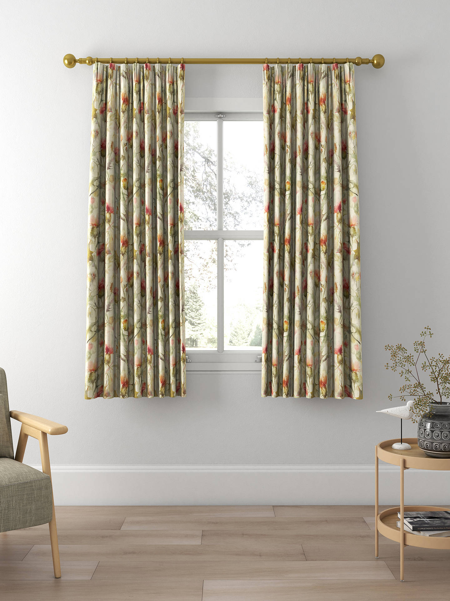 Voyage Cirsiun Made to Measure Curtains, Cream Russett