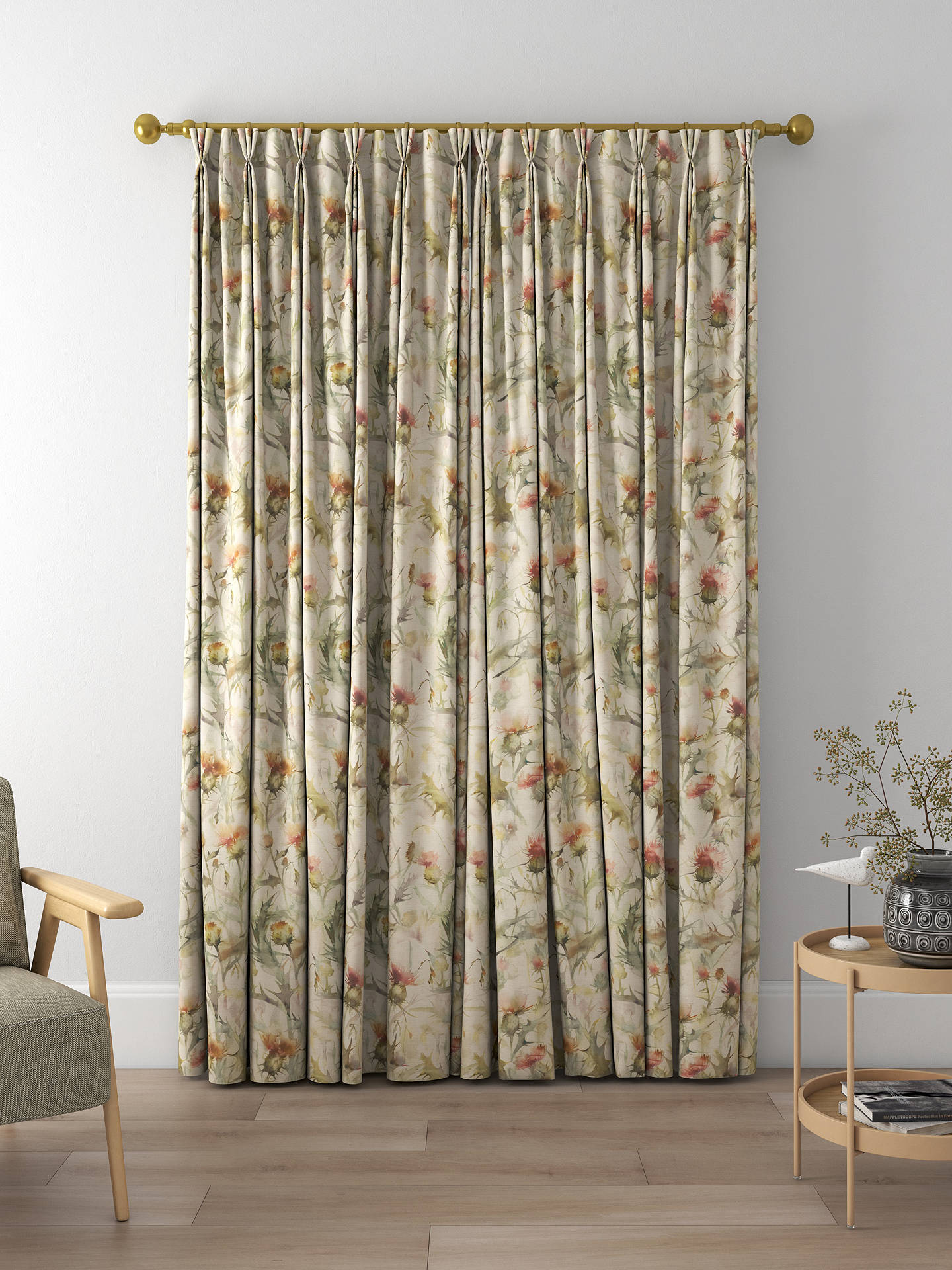 Voyage Cirsiun Made to Measure Curtains, Linen Russet