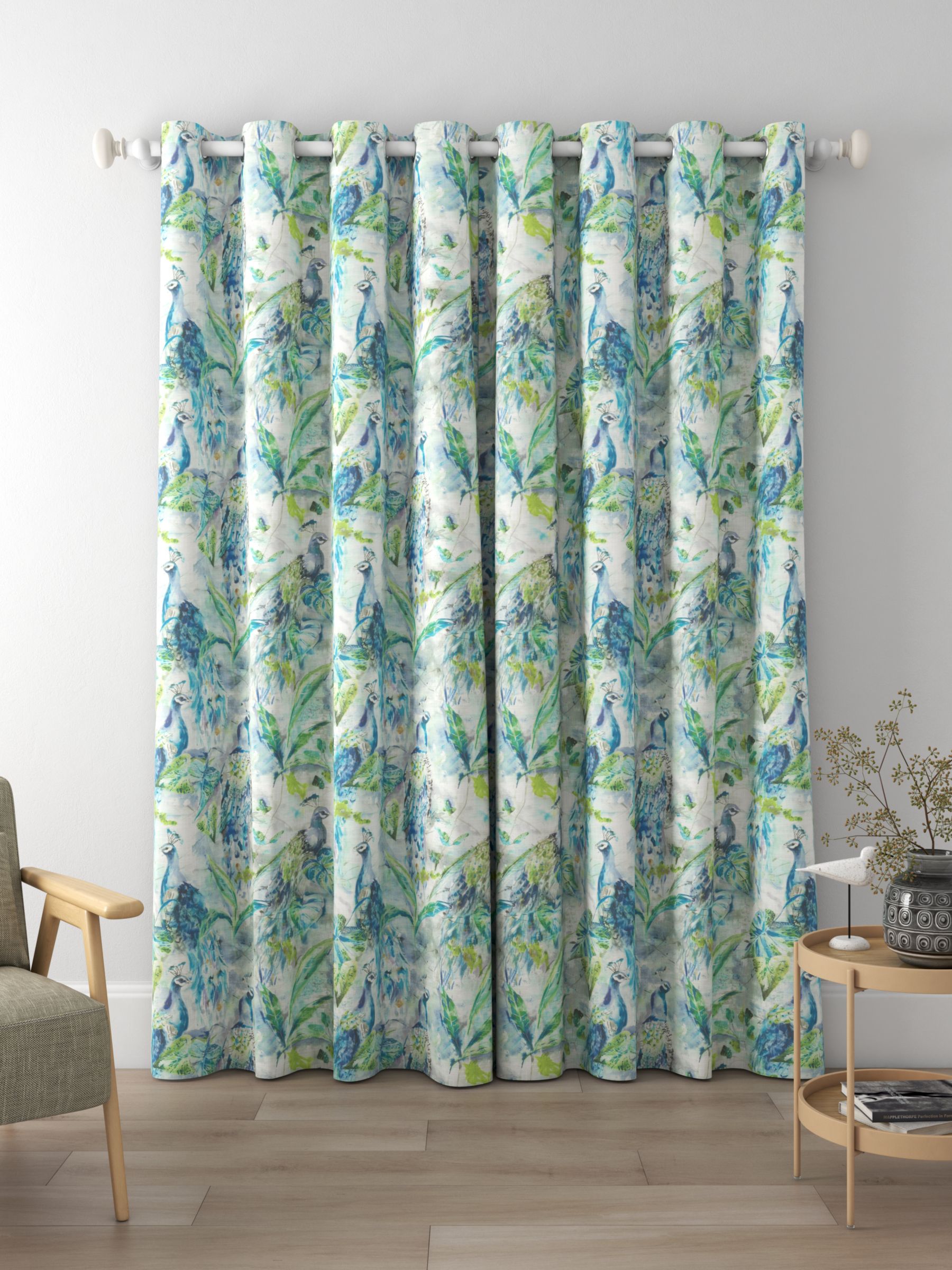 Voyage Ebba Made to Measure Curtains, Sage