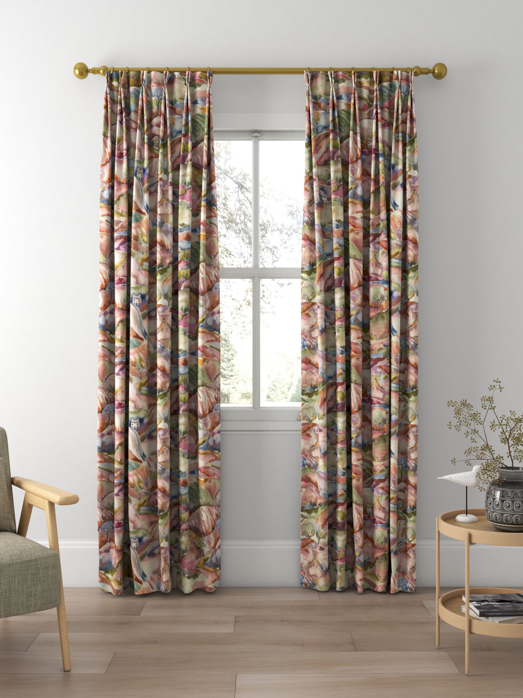 Voyage Ambleside Made to Measure Curtains, Russet